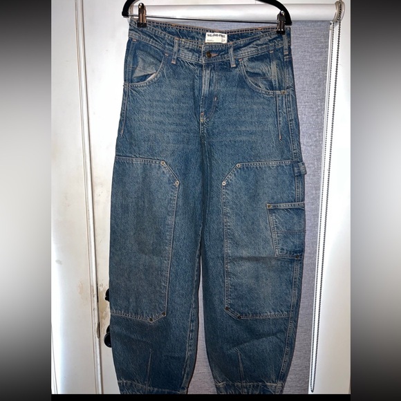Free people We The Free Loren high rise carpenter Barrel Jeans - 27 - Picture 3 of 8